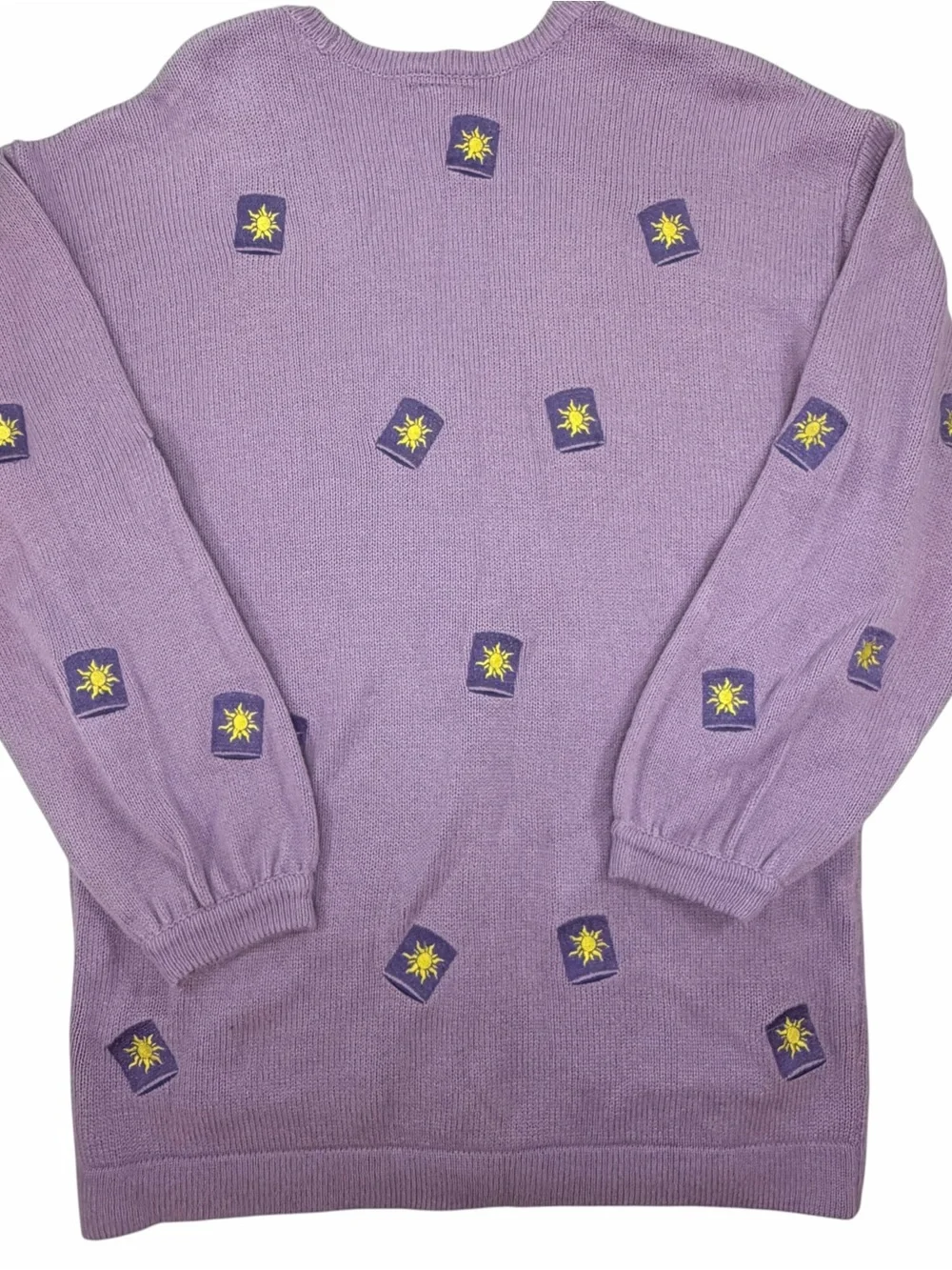 Disney Purple Tangled Rapunzel Embroidered Cardigan Sweater - Picture 2 of 5